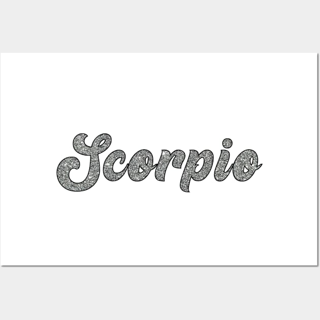 Scorpio Glitter Wall Art by lolsammy910